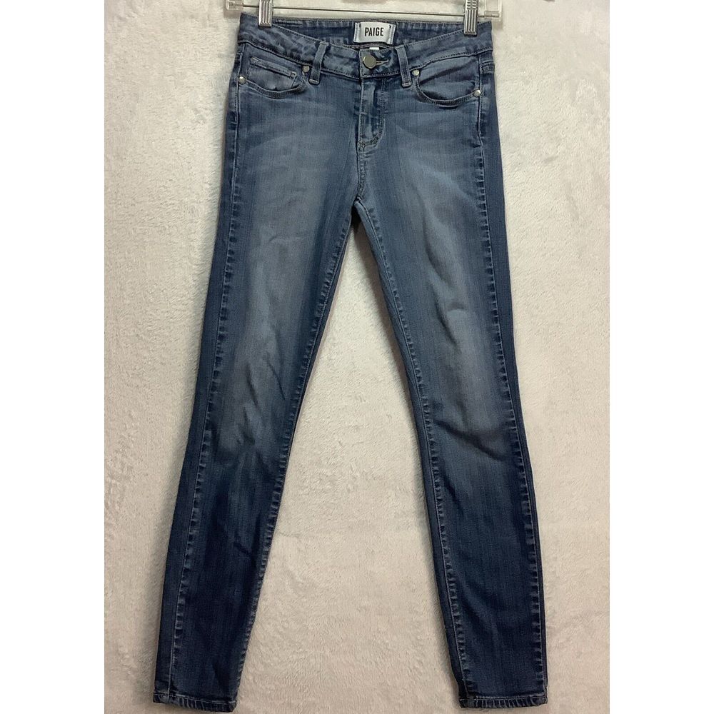 Paige Jeans Womens Size 26 Verdugo Ankle low Rise Blue Denim Stretch